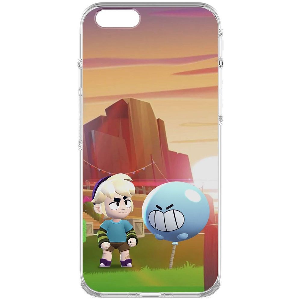 

Чехол-накладка Brawl Stars-Гас для iPhone 6S, Прозрачный
