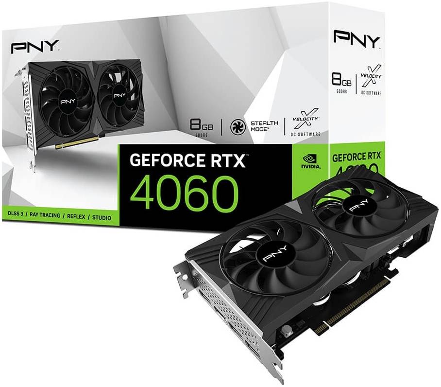 

Видеокарта PNY NVIDIA GeForce RTX 4060 VERTO 8GB (VCG40608DFXPB1), Черный, GeForce RTX 4060 VERTO