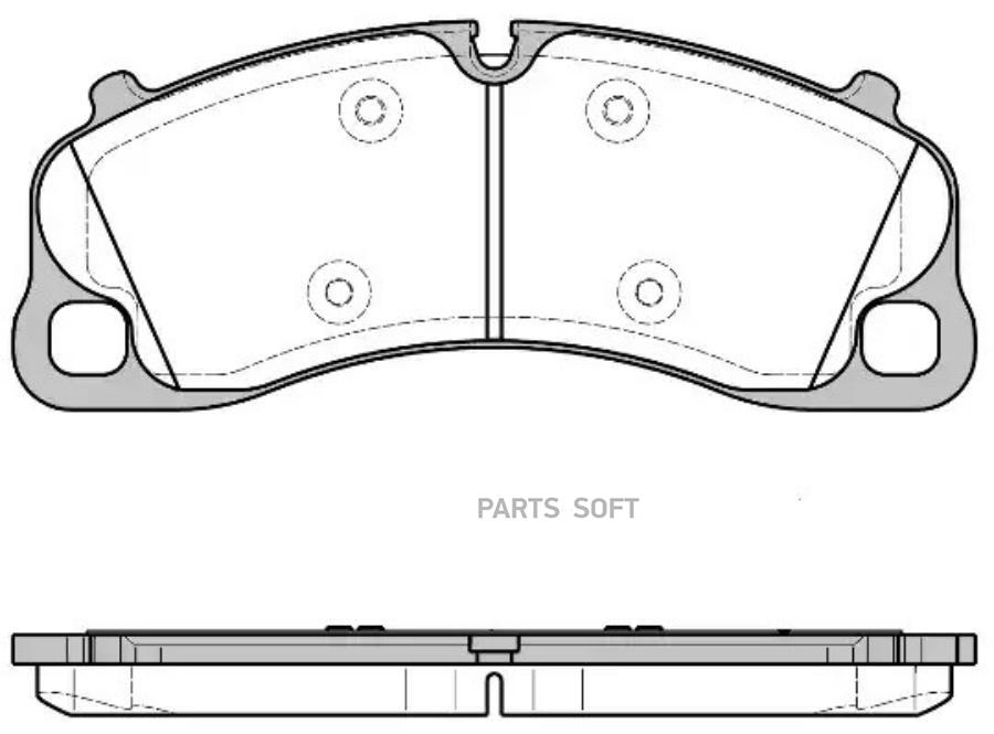 

REMSA 159700 1597 00_колодки дисковые передние!\ Porsche 911 (991) 11 1шт