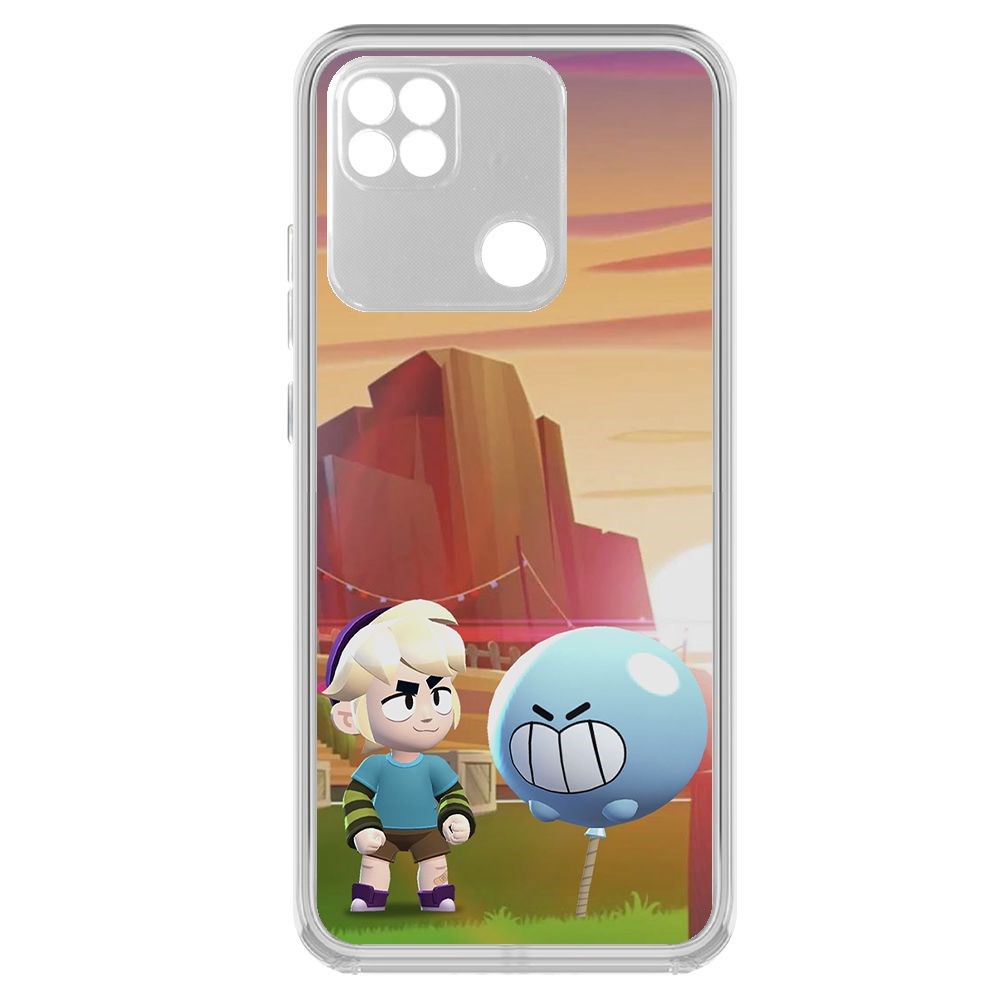 

Чехол-накладка Brawl Stars-Гас для Xiaomi Redmi 10A, Прозрачный