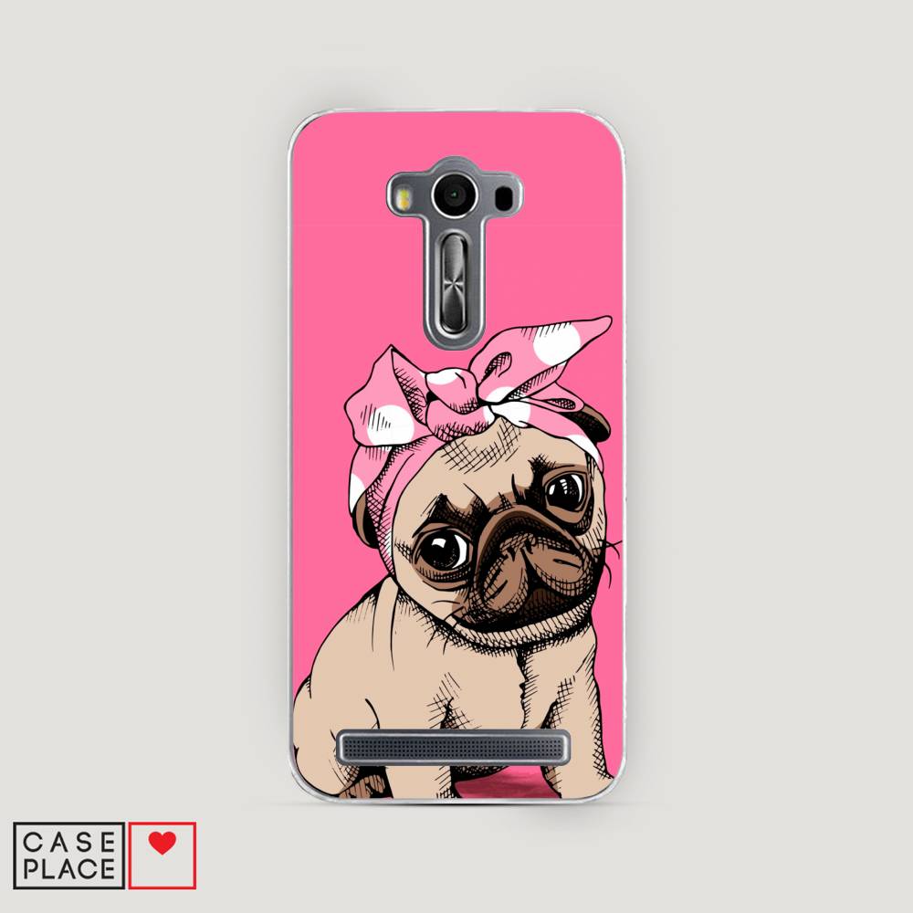 фото Чехол awog "dog pin-up" для asus zenfone 2 laser ze550/551kl