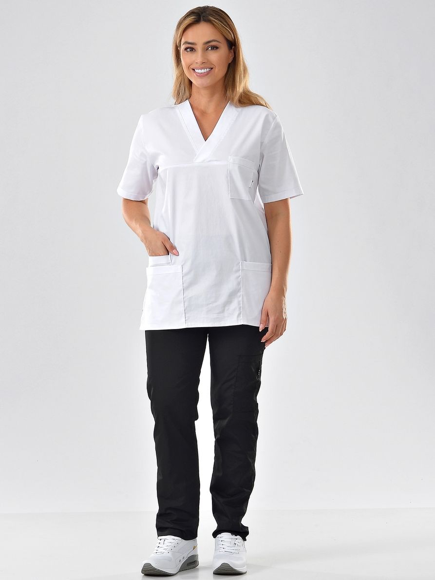 

Костюм медицинский женский MedicalWear Хирург 109 черный 46 RU, Хирург 109