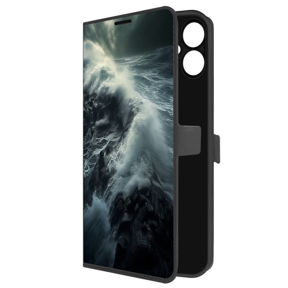 

Чехол-книжка Krutoff Eco Book для Samsung Galaxy A06 (A065) Шторм (черный)