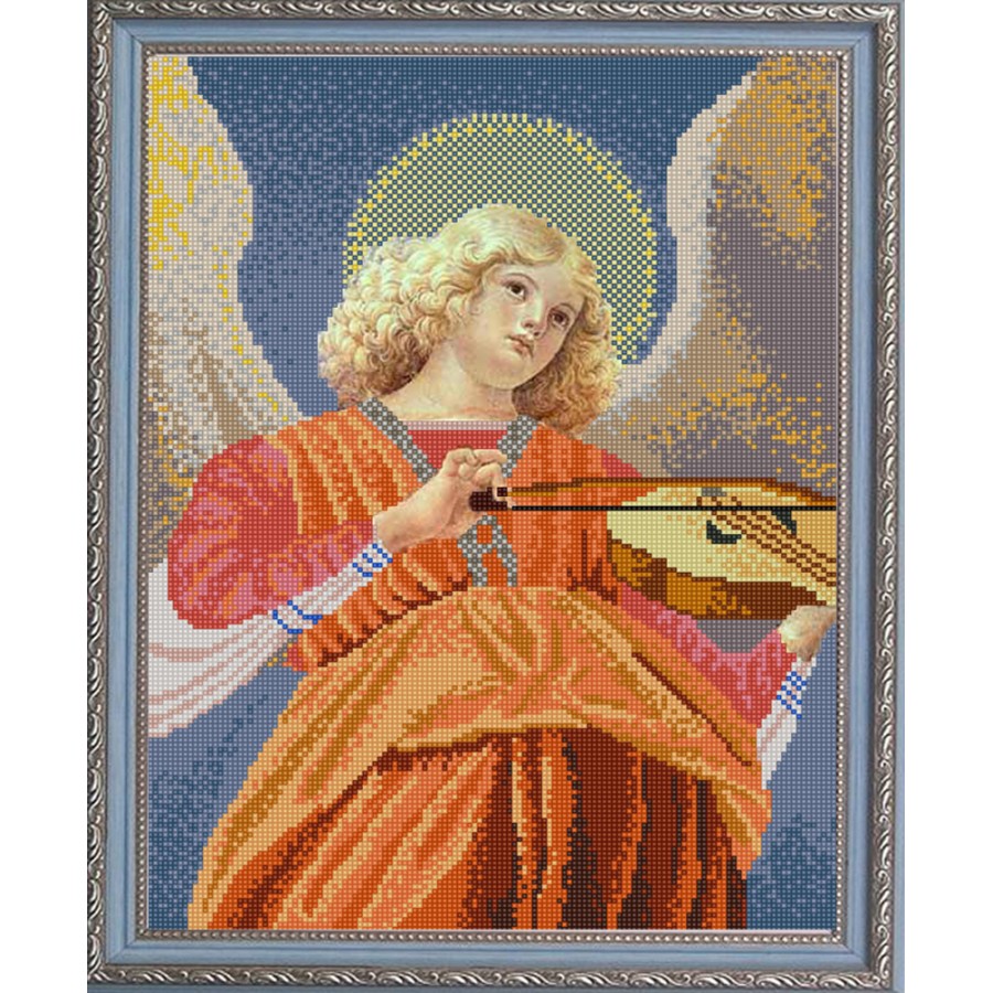 

Схемы для вышивания бисером Ангел, играющий на виоле 9943, 29x39 см от Конёк