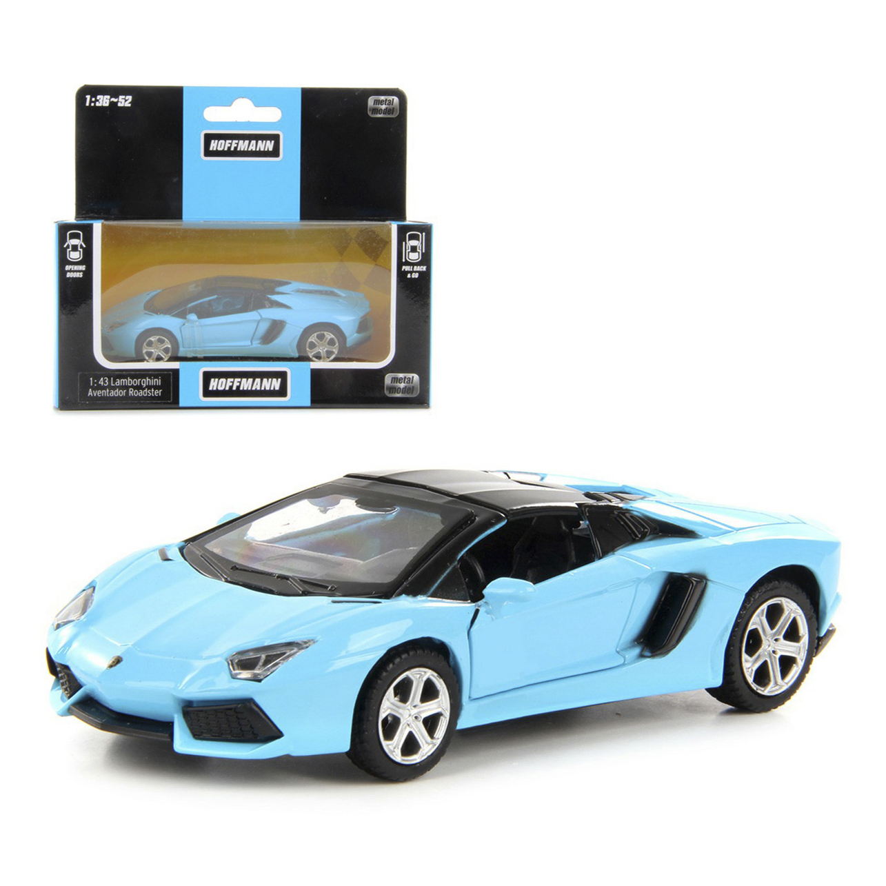 

Машинка Hoffmann Lamborghini Aventador инерционная 1:43, Голубой