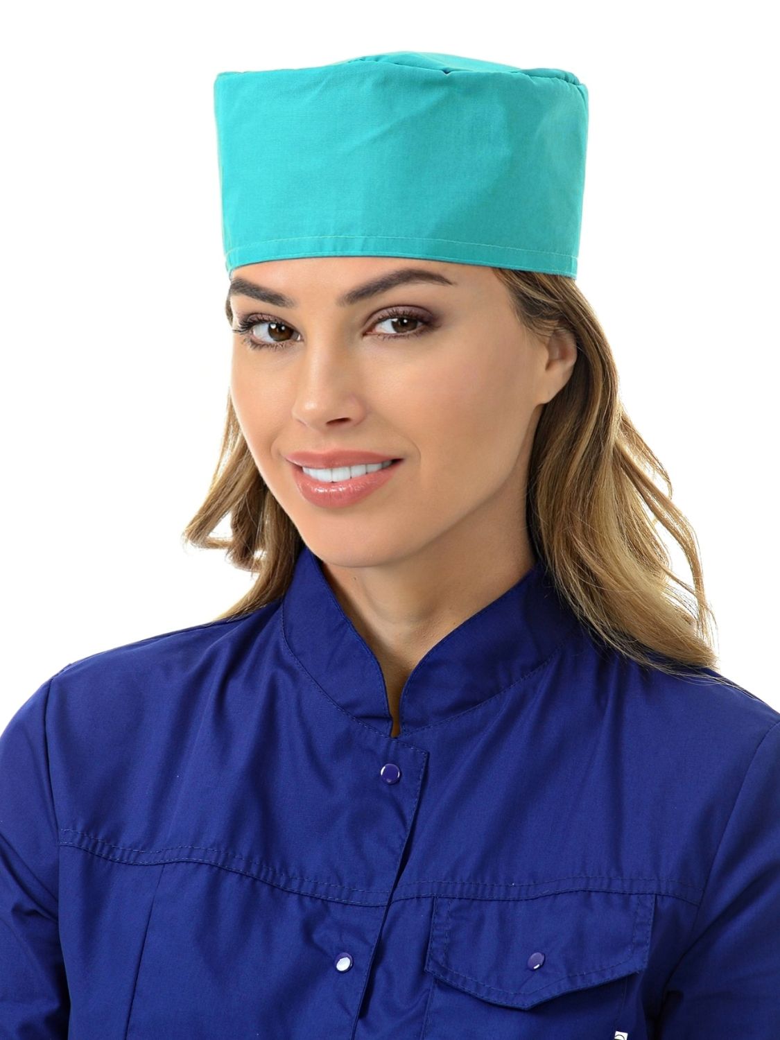 

Шапочка медицинская женская MedicalWear 694 зеленая 56-62 RU, Зеленый, 694