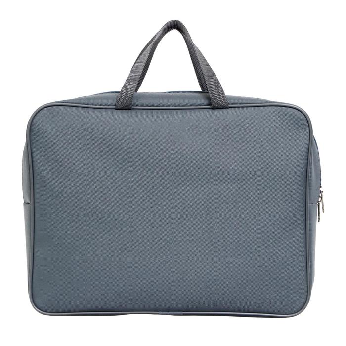 

Папка с ручками Calligrata А4, 360 х 270 х 80 мм, текстильная, внутренний карман, серый