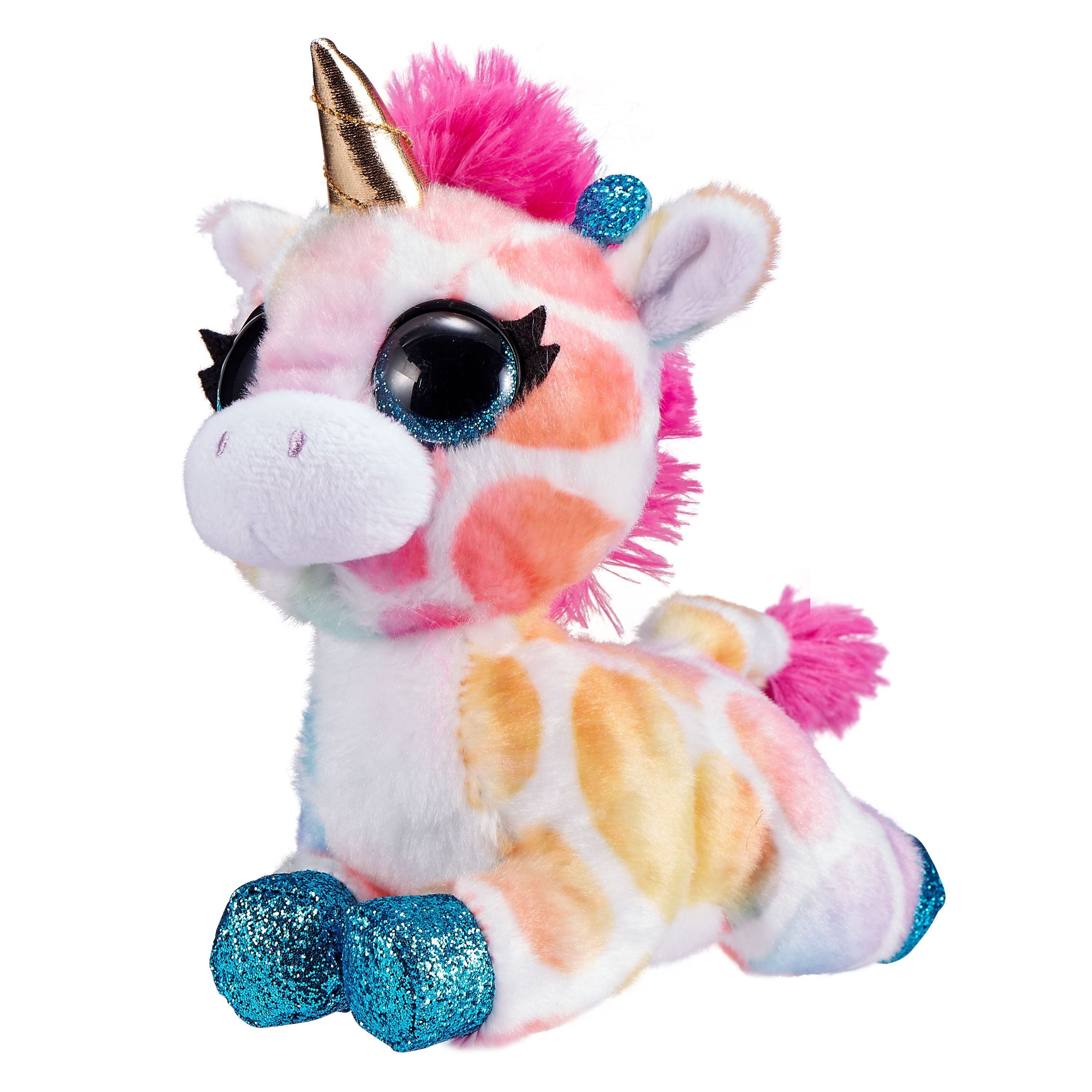 фото Мягкая игрушка zuru coco surprise плюшевый сюрприз жираф бело-розовый, 27 см 9608-1