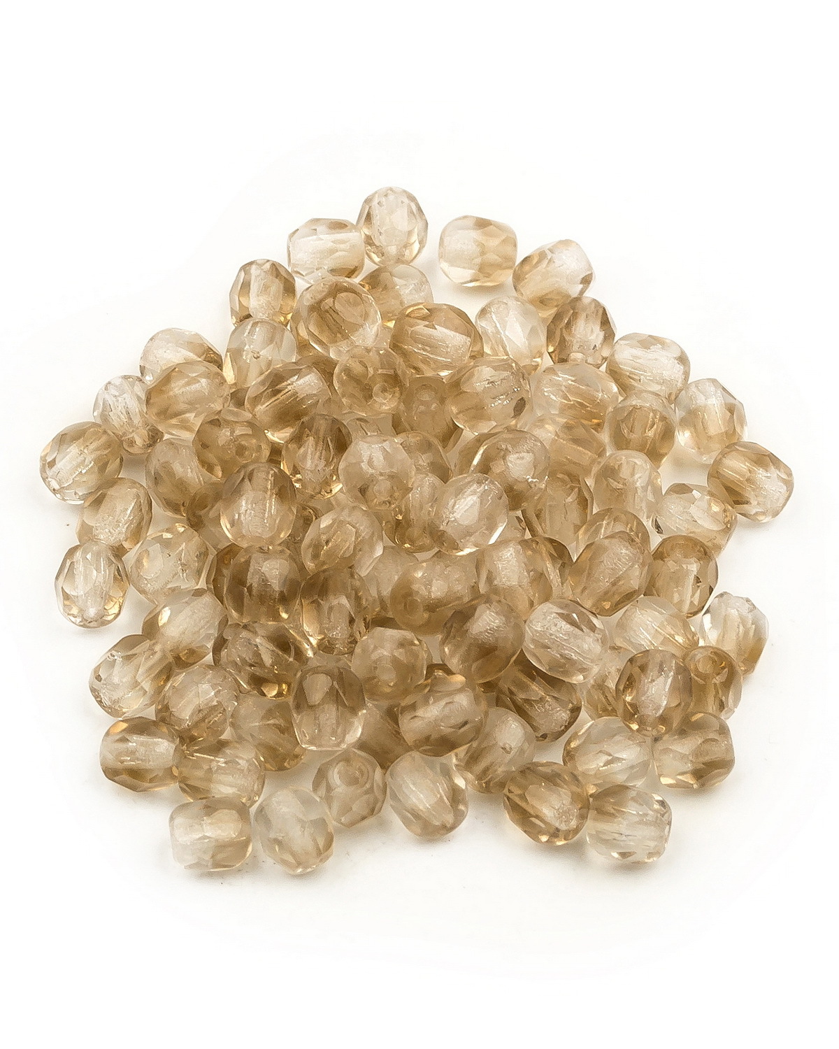 

Стеклянные чешские бусины Fire polished beads ганеные круглые 4 мм цвет цвет DKT22 100шт, Коричневый, FP-4