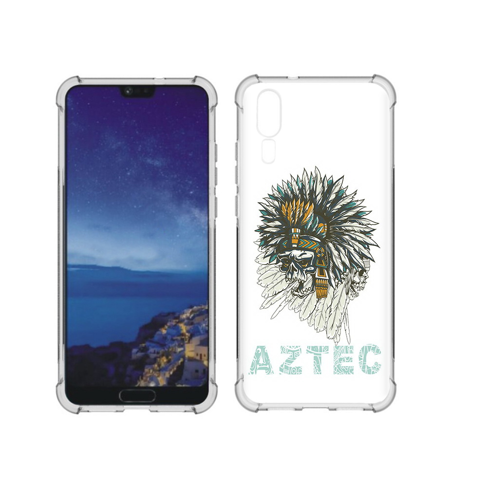 Чехол MyPads Tocco для Huawei P20 скелет индеец (PT108006.52.602)