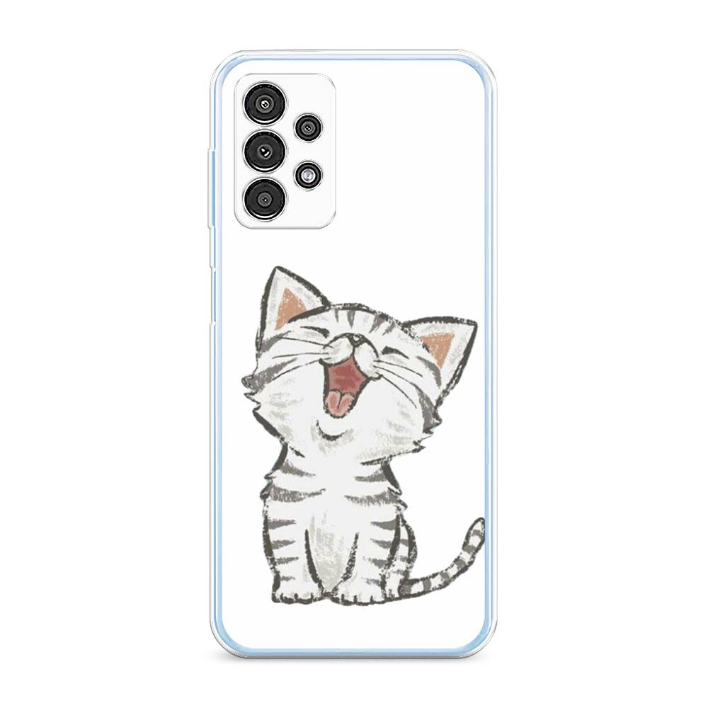 

Чехол Awog на Samsung Galaxy A13 / Самсунг A13 "Котенок рисованный", Серый;белый, 2104850-1