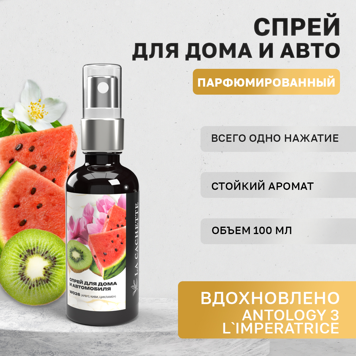 Ароматизатор в машину La Cachette WB102736-SP Antology 3 L'Imperatrice