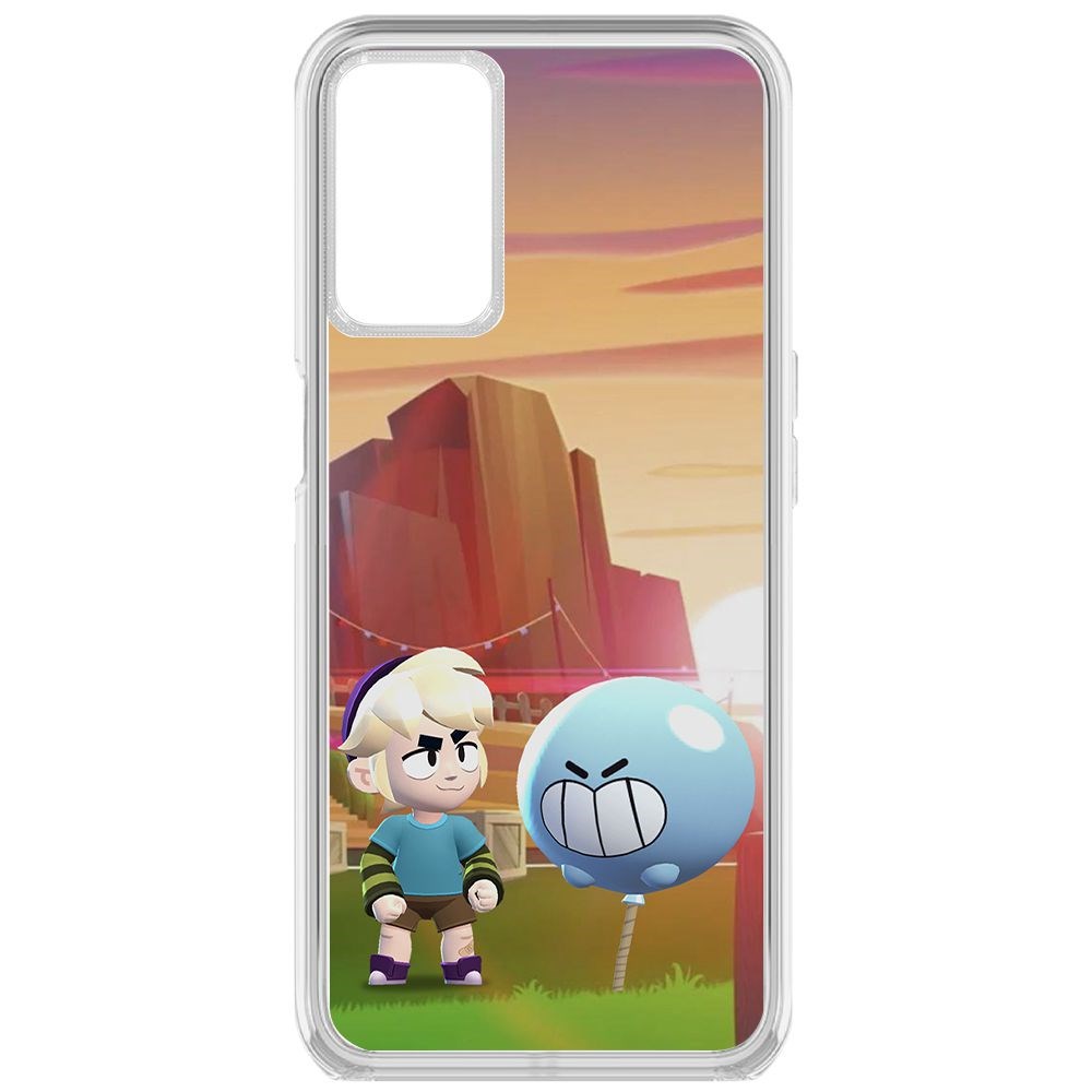 

Чехол-накладка Brawl Stars-Гас для Oppo A55, Прозрачный