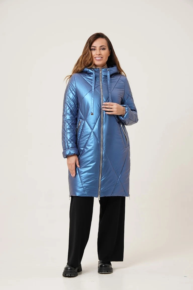 Пальто женское Maritta 28-3008-01 синее 38 EU