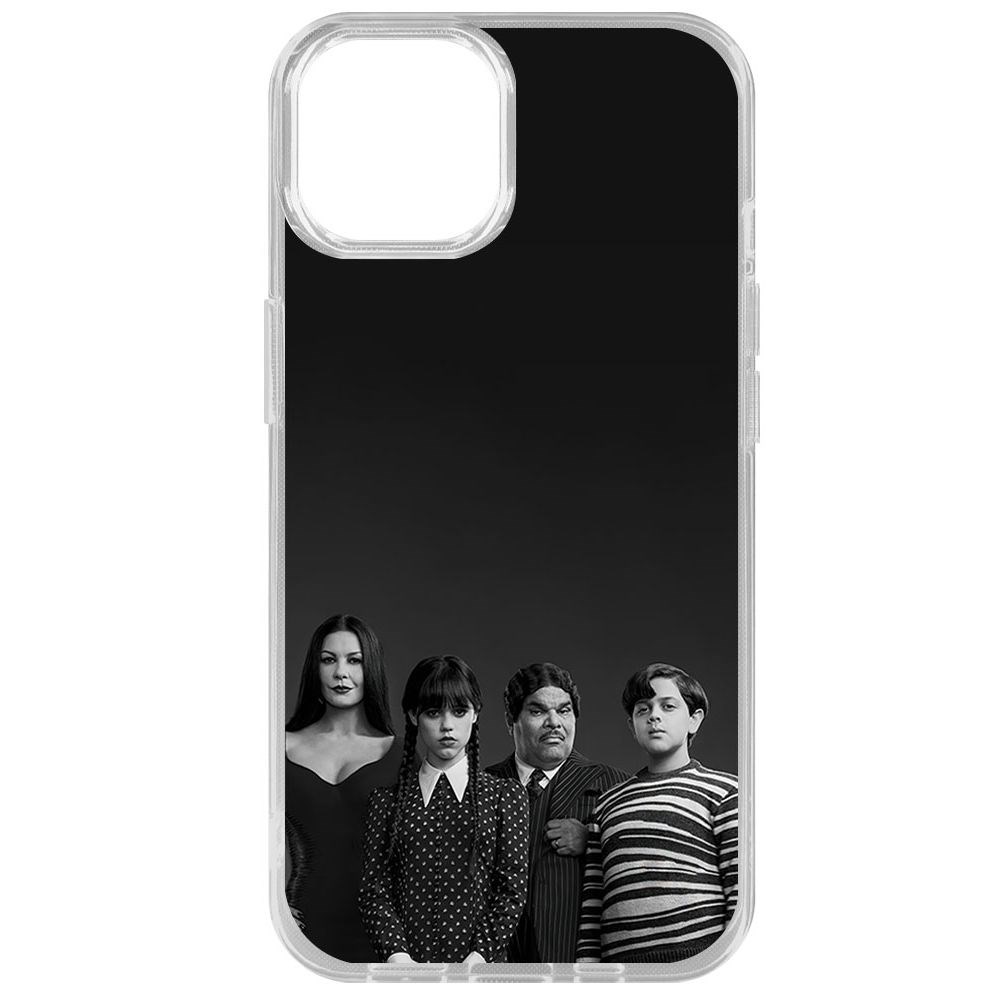 

Чехол-накладка Krutoff Clear Case Уэнсдей Аддамс - Семейка Аддамс для iPhone 14, Прозрачный