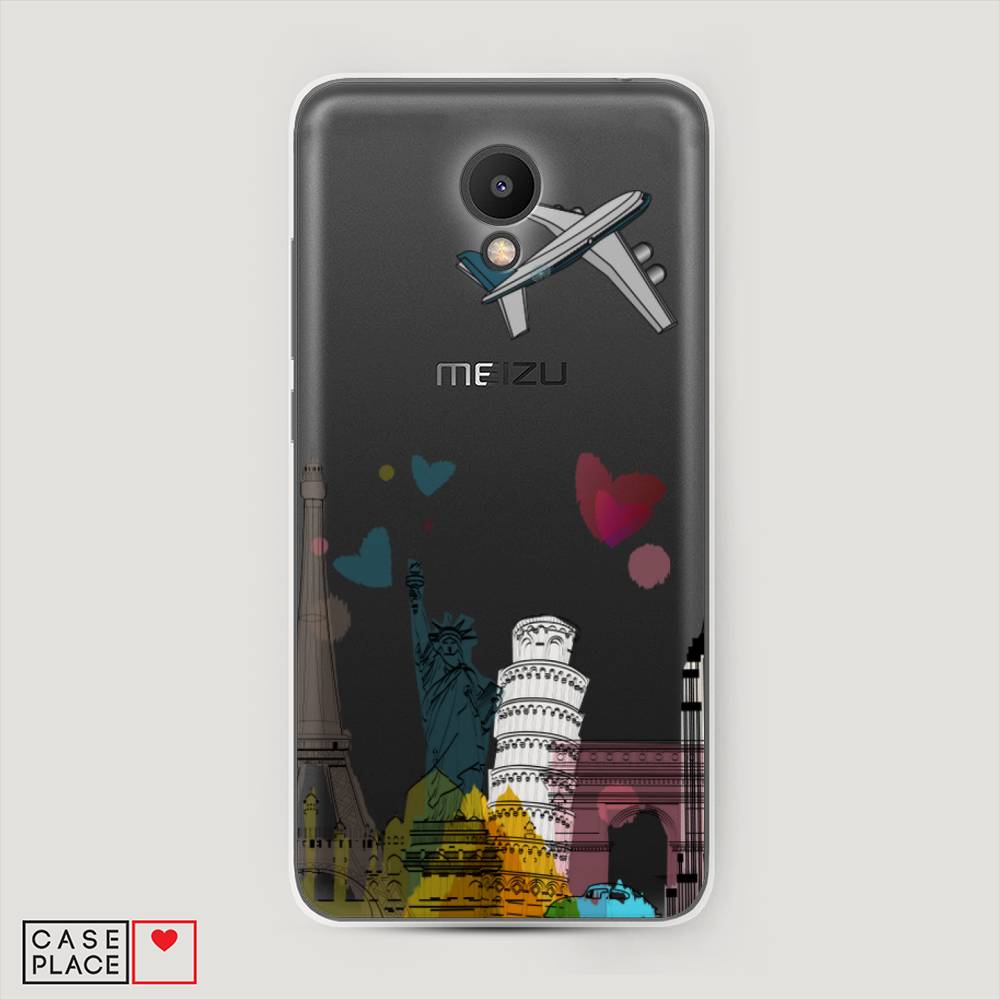

Чехол Awog на Meizu M6S "Самолет путешествий", Желтый, 72450-10