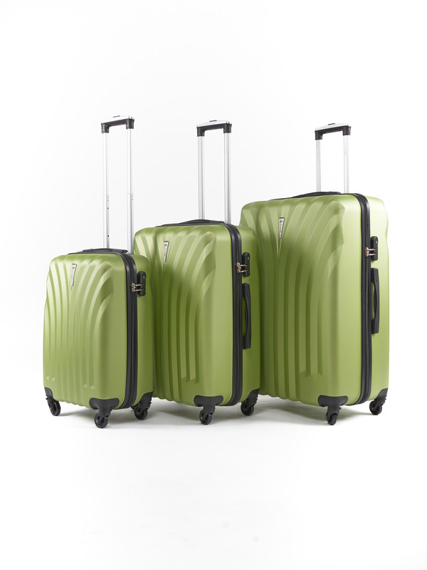 

Комплект чемоданов унисекс L'Case Phuket светло-зеленый S/M/L, Phuket (S, M, L)