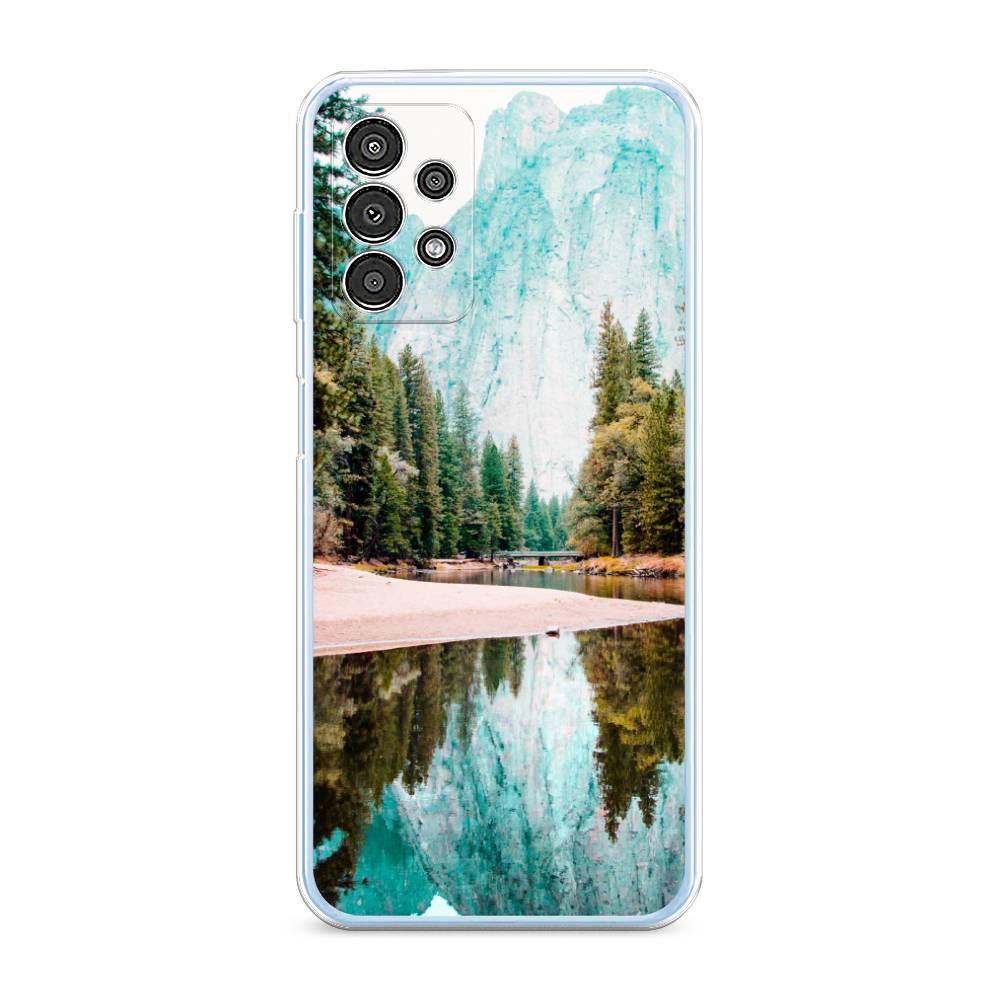 

Чехол Awog на Samsung Galaxy A13 / Самсунг A13 "Горы 11", Зеленый;голубой, 2104850-4