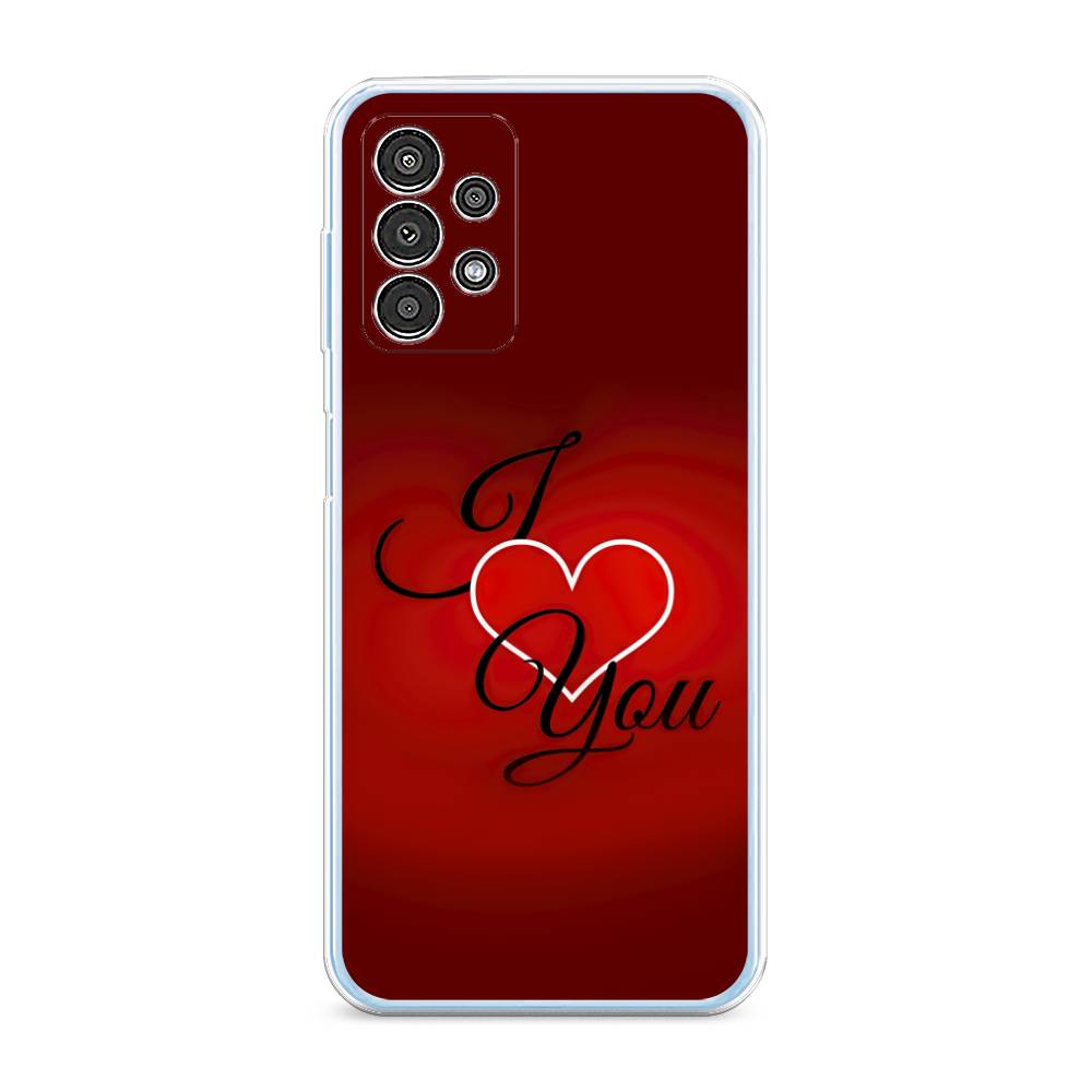 

Чехол Awog на Samsung Galaxy A13 / Самсунг A13 "I love you 3", Красный;черный, 2104850-6