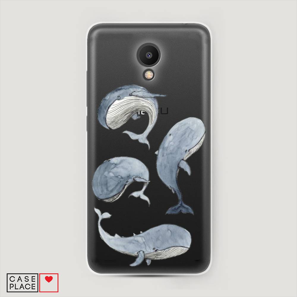 

Чехол Awog на Meizu M6S "Киты", Белый;прозрачный;голубой, 72450-1