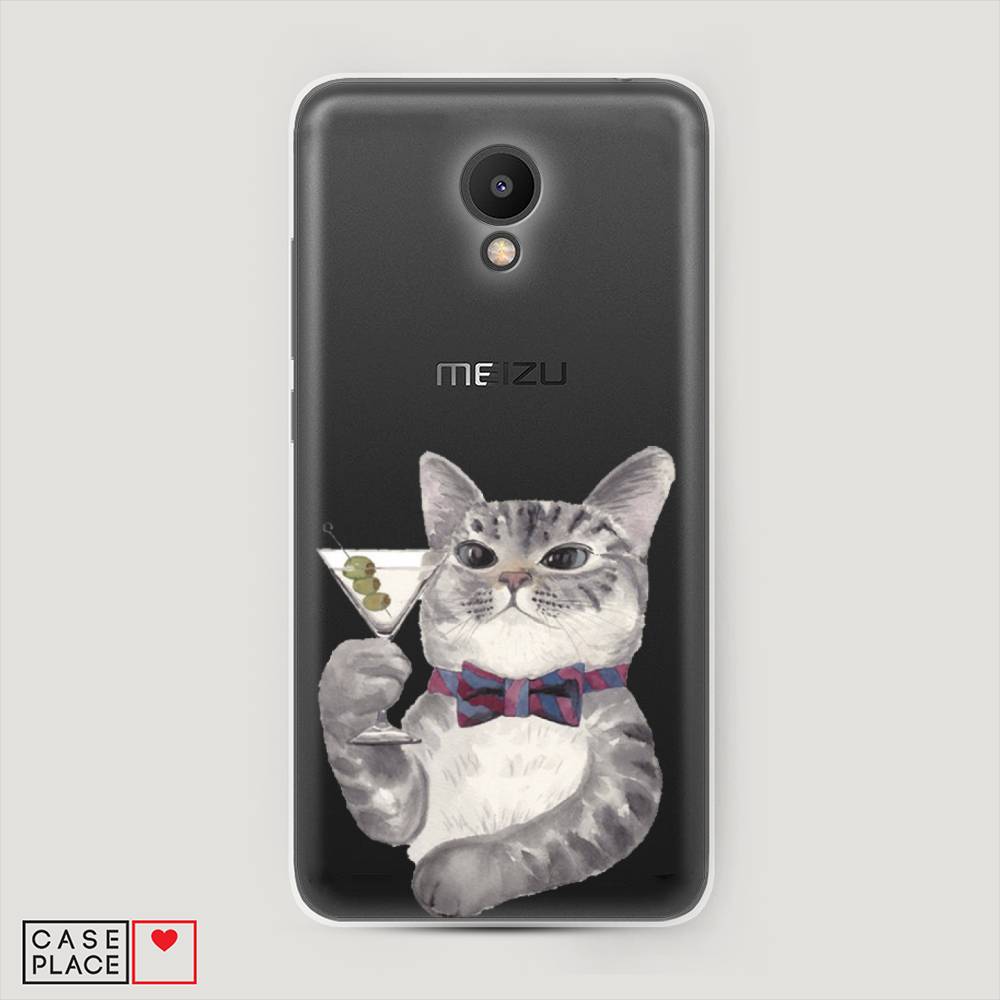 

Чехол Awog "Кот джентльмен" для Meizu M6S
