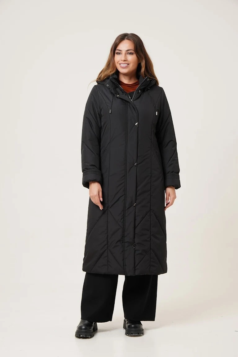 

Пальто женское Maritta 28-3032-10 черное 36 EU, Черный, 28-3032-10