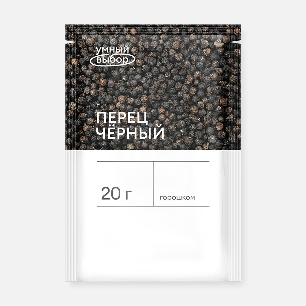

Перец Умный выбор горошком, чёрный, 20 г