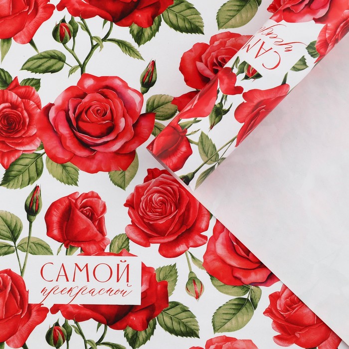 

Бумага упаковочная Дарите Счастье Самой прекрасной 10175146-10p 70х100 см 10 шт, Разноцветный