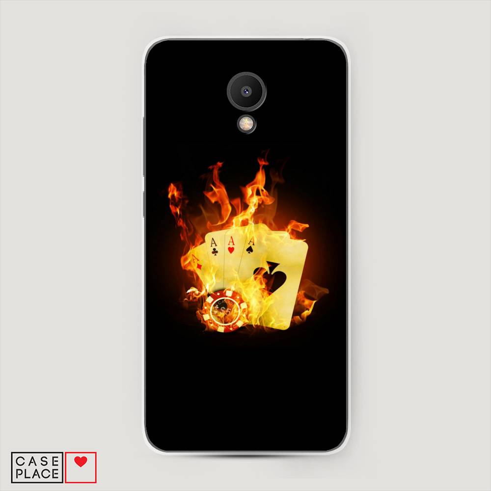

Чехол Awog на Meizu M6S "Горящие карты", Черный;оранжевый, 72450-9