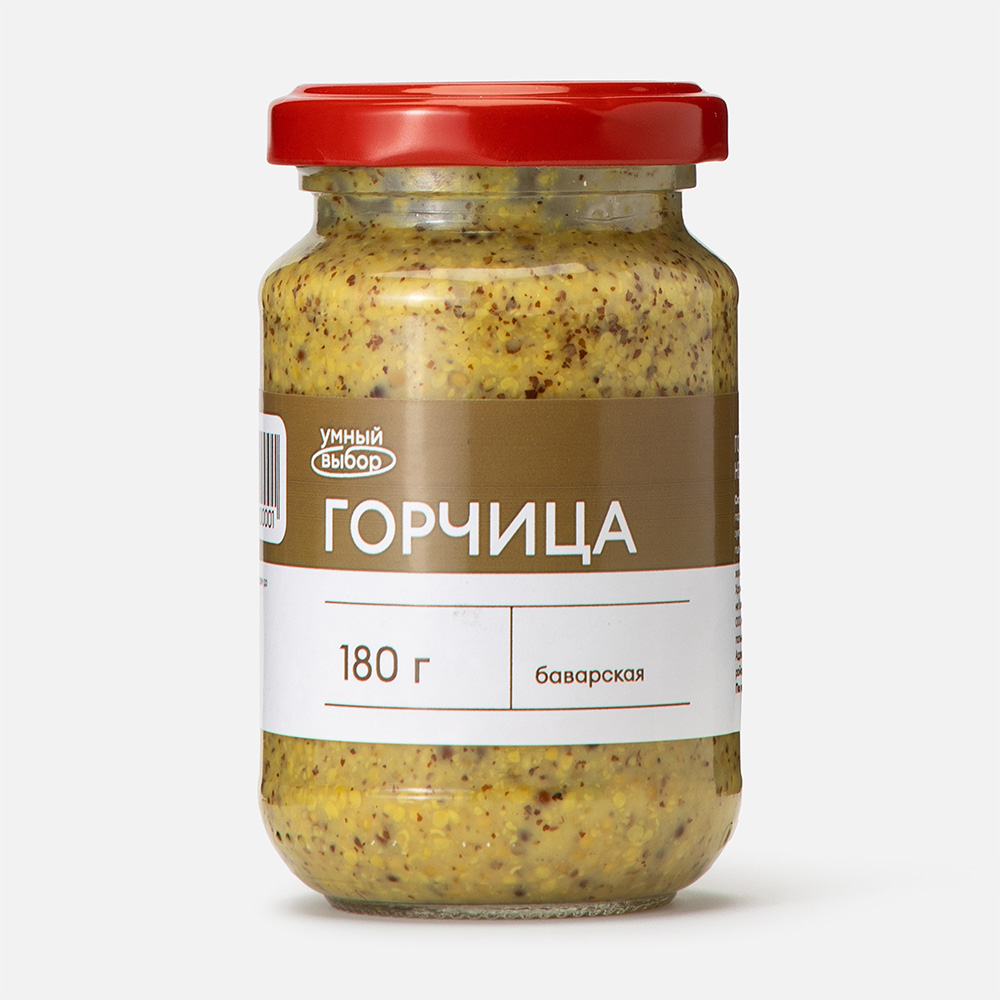 

Горчица Умный выбор столовая, баварская, 180 г