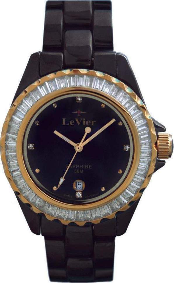 фото Наручные часы женские levier l 1802 m bl/gold