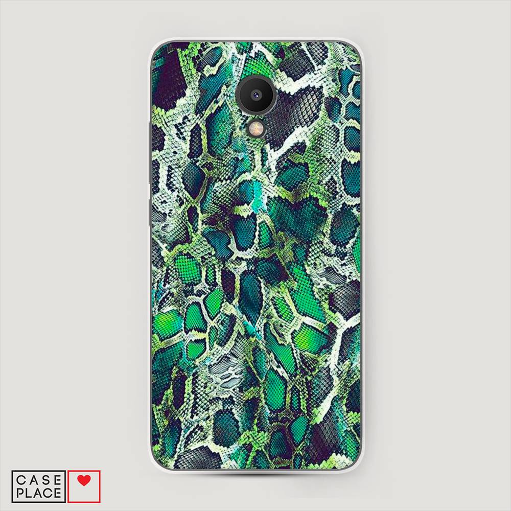 

Чехол Awog на Meizu M6S "Зеленая кожа змеи", Зеленый;черный, 72450-3