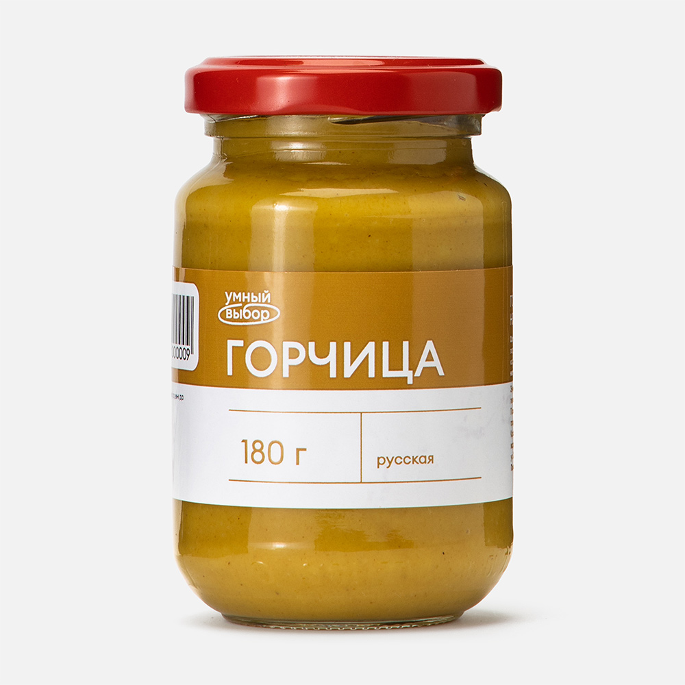 

Горчица Умный выбор столовая, русская 180 г