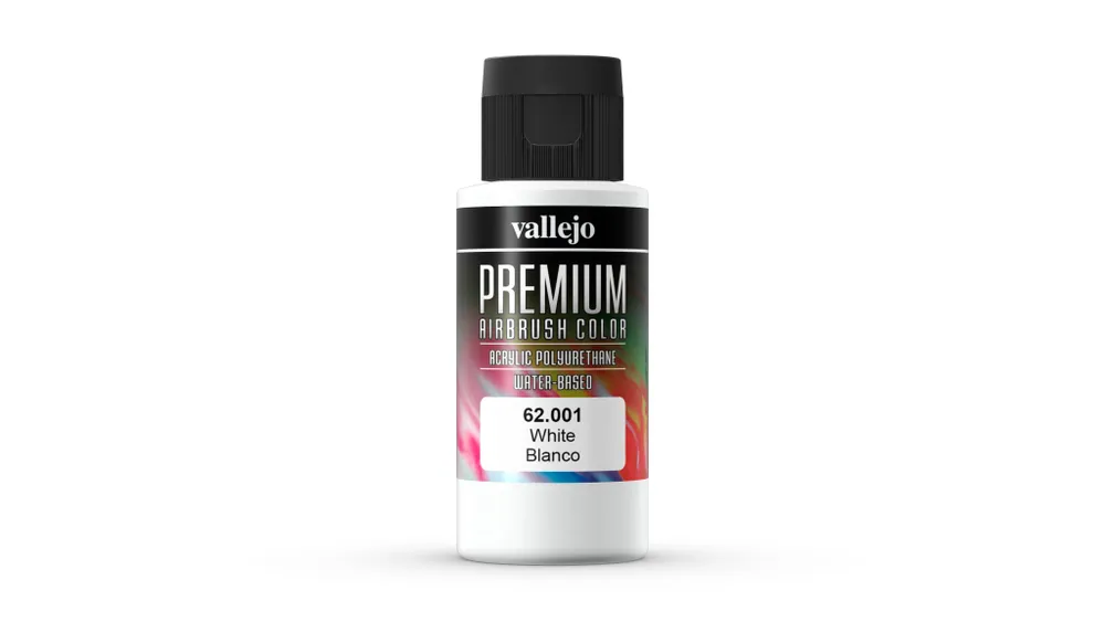 

V-62001 Белая. Краска акрил-уретановая Vallejo Premium, Белый