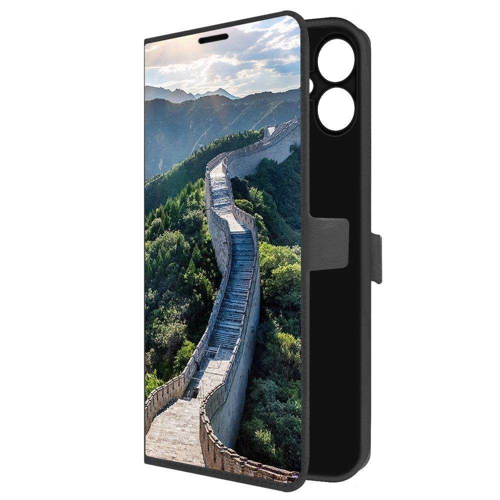 

Чехол-книжка Krutoff Eco Book для Samsung Galaxy A06 (A065) Китай, Великая Стена, Черный