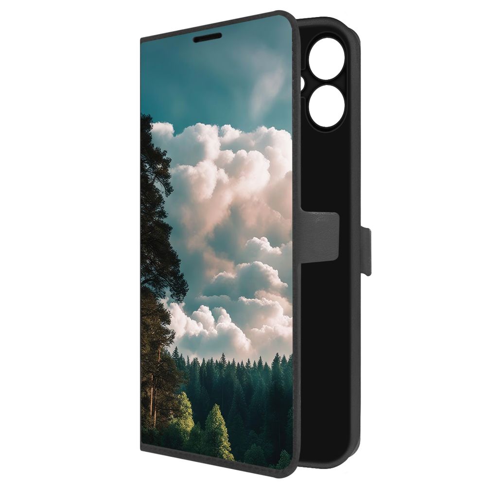 

Чехол-книжка Krutoff Eco Book для Samsung Galaxy A06 (A065) Облачно (черный)