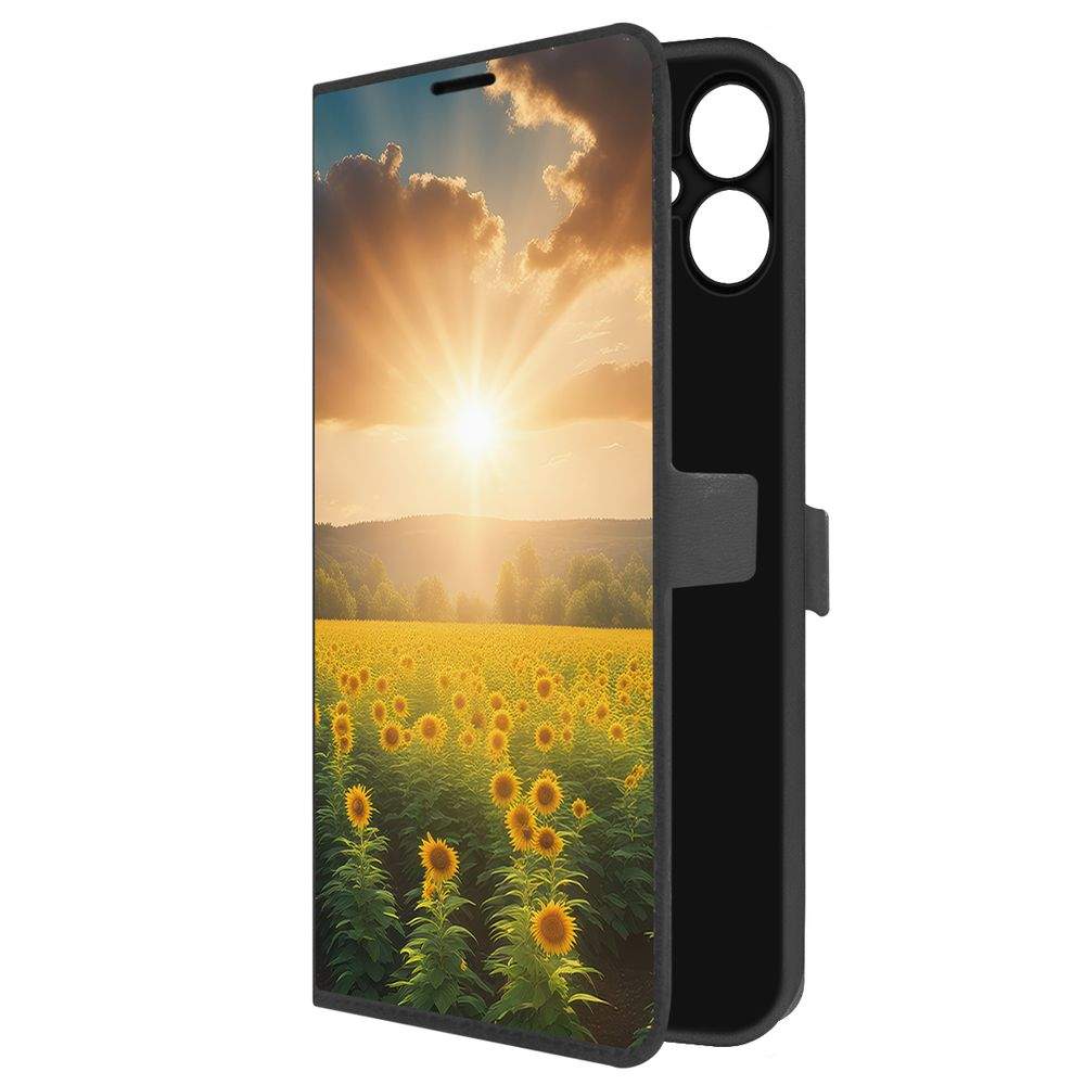 

Чехол-книжка Krutoff Eco Book для Samsung Galaxy A06 (A065) Солнечно, Черный