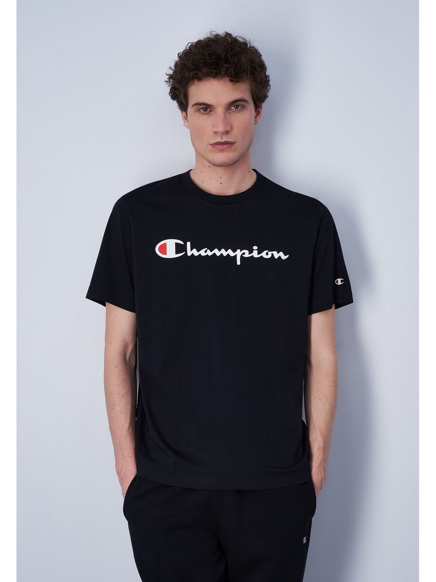 

Футболка мужская Champion C7642D0BV черная XL, Черный, C7642D0BV