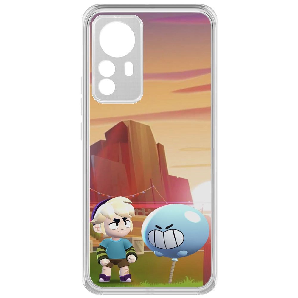 

Чехол-накладка Brawl Stars-Гас для Xiaomi 12 Pro, Прозрачный