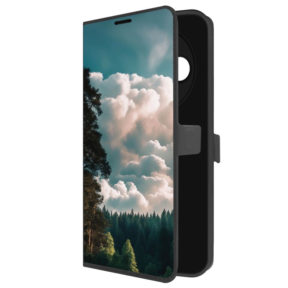 

Чехол-книжка Krutoff Eco Book для TECNO Spark 30С Облачно (черный)