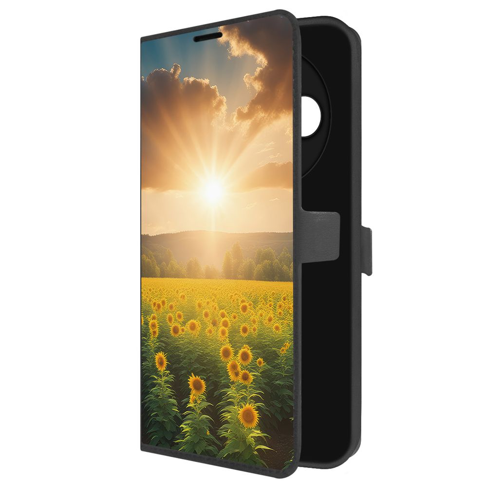 

Чехол-книжка Krutoff Eco Book для TECNO Spark 30С Солнечно (черный)
