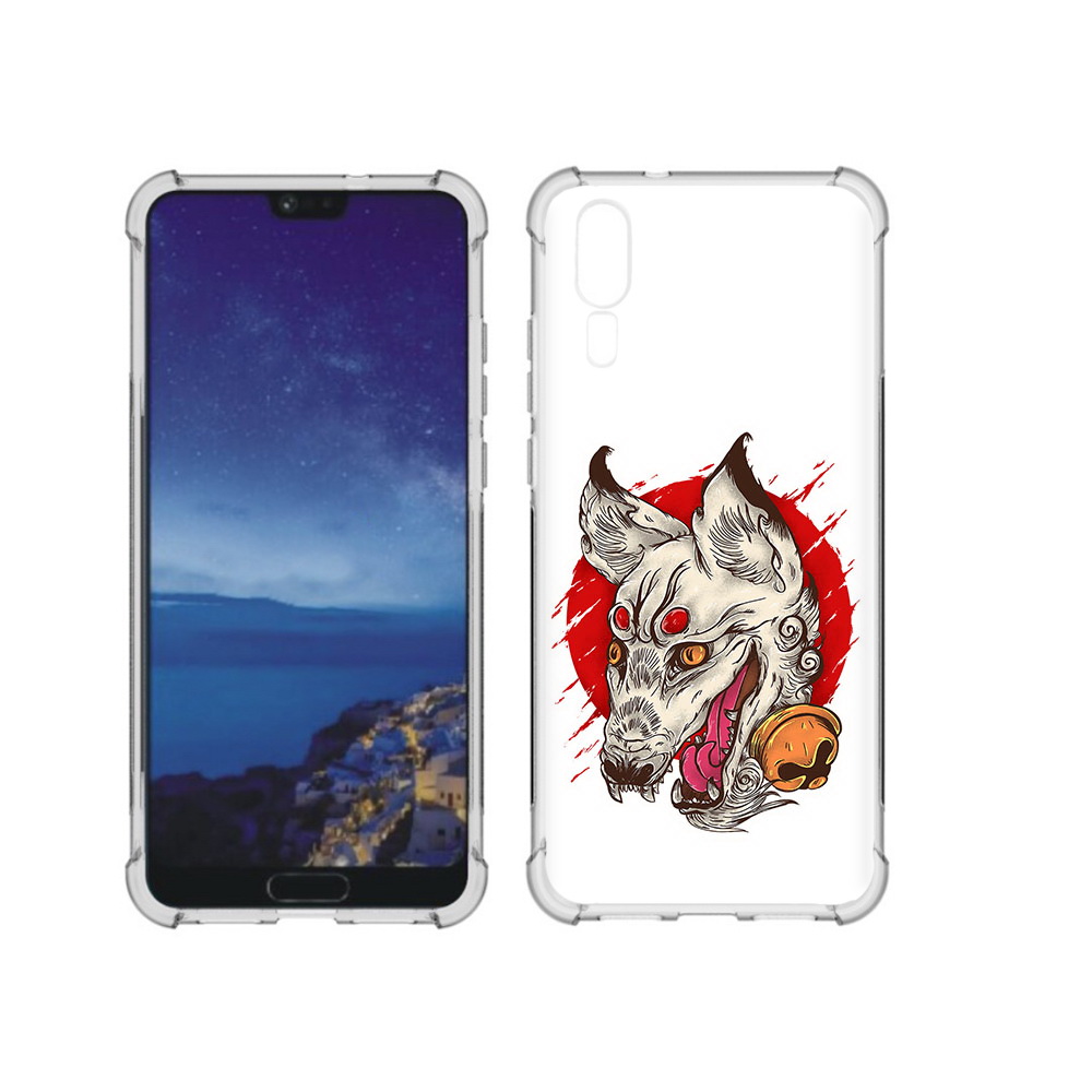 

Чехол MyPads Tocco для Huawei P20 страшная собака (PT108006.52.627), Прозрачный, Tocco