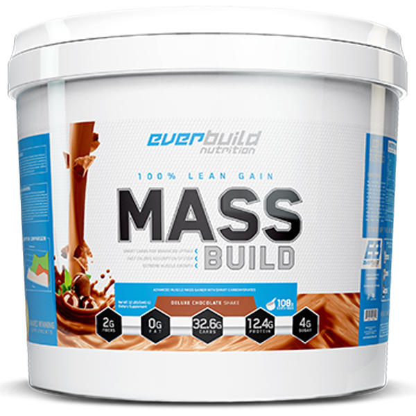 фото Гейнер everbuild nutrition 100% mass build 5443 г, шоколадное мороженое