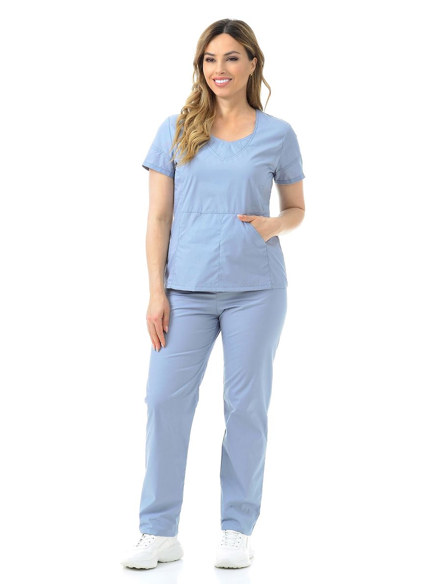 фото Костюм медицинский женский medicalwear киса 124 серый 48 ru