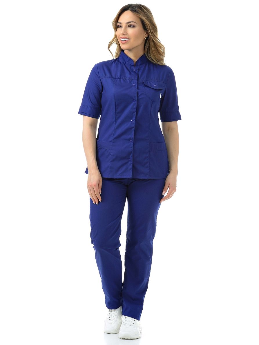 фото Костюм медицинский женский medicalwear марго 107 синий 56 ru