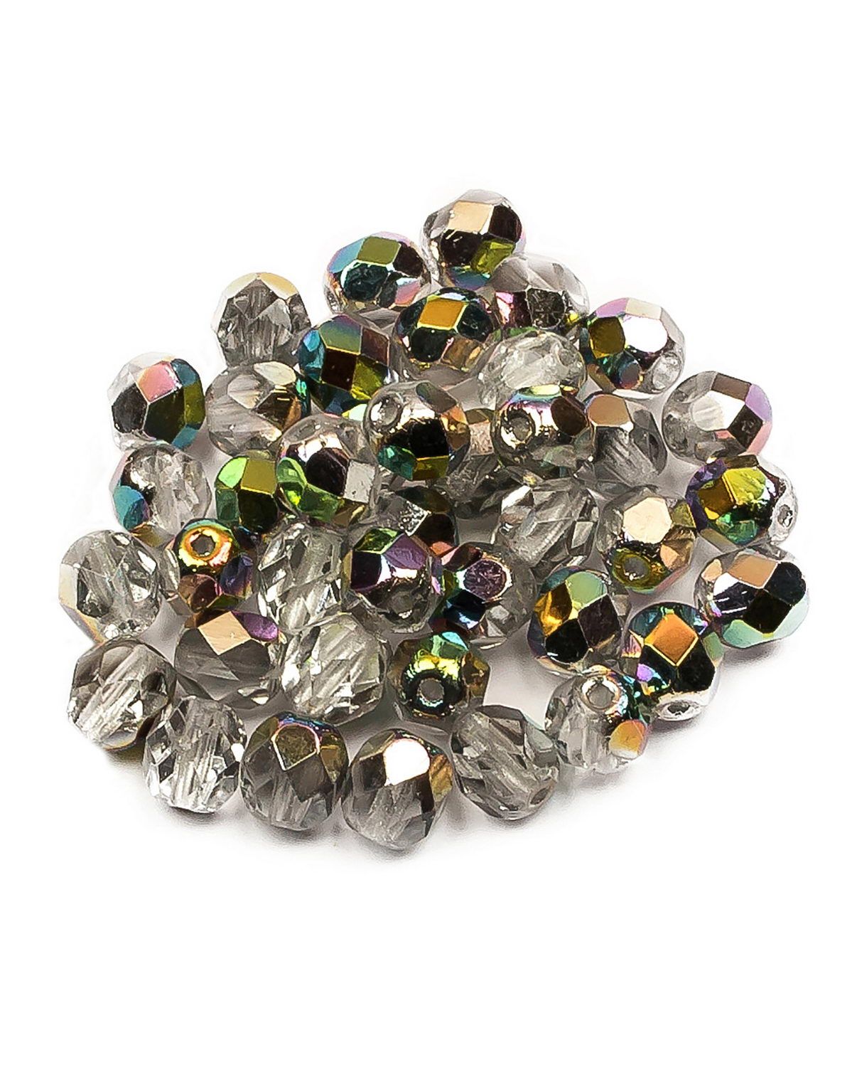 

Чешские бусины, Fire Polished Beads, ганеные, 6 мм, цвет: Crystal Vitrail, 40шт, Разноцветный, FP-6