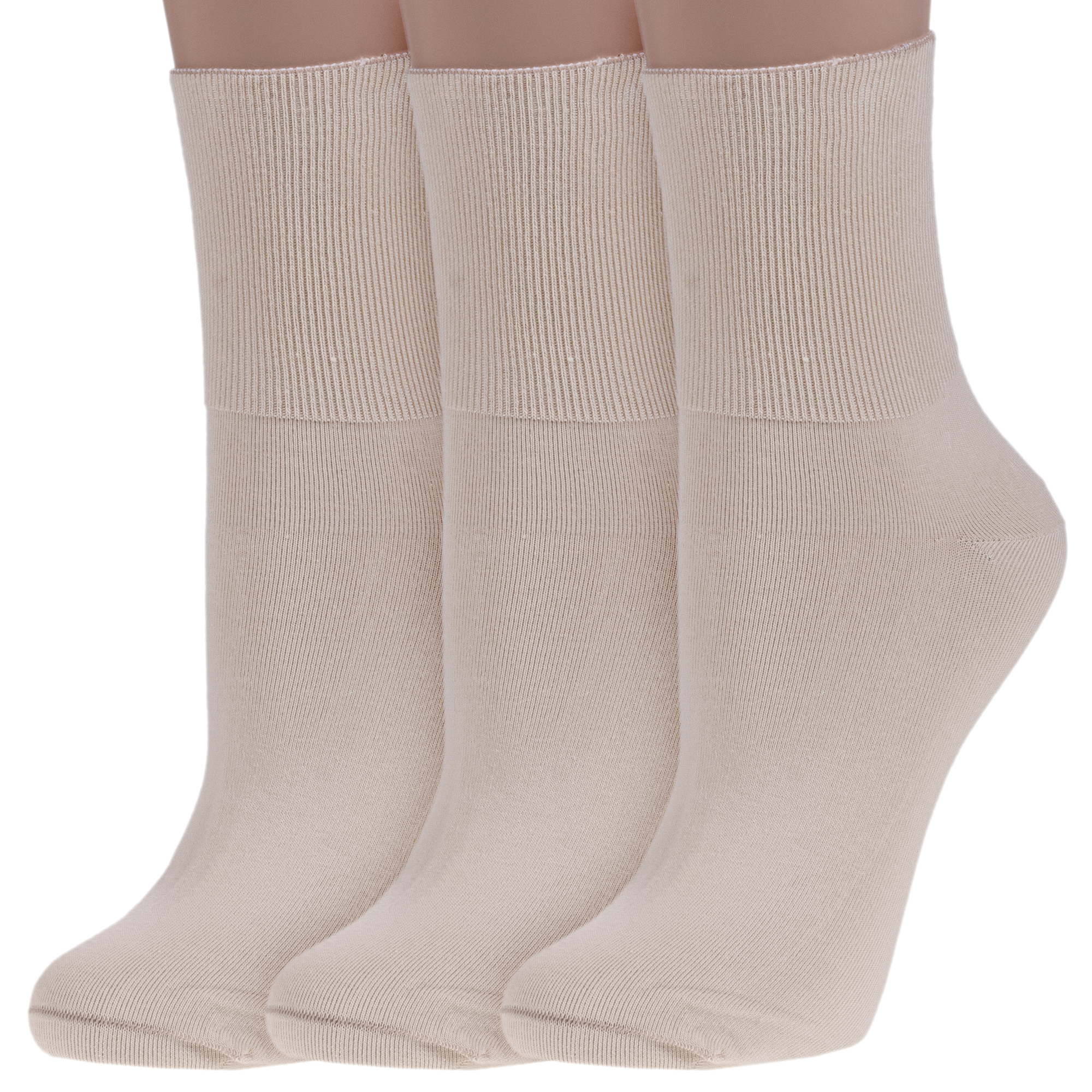 

Комплект носков женских Rusocks 3-Ж-1800 бежевых 23-25, Бежевый, 3-Ж-1800