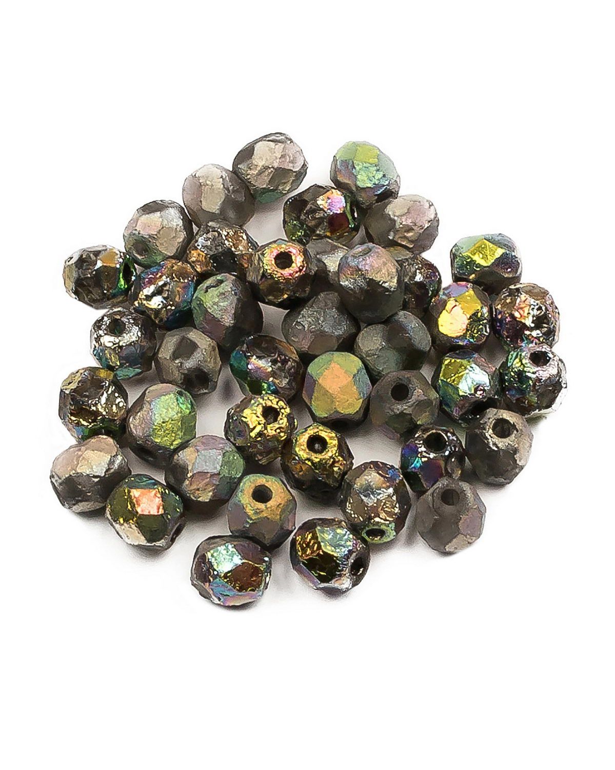 

Чешские бусины, Fire Polished Beads, ганеные, 6 мм Crystal Etched Full Vitrail, 40шт, Разноцветный, FP-6