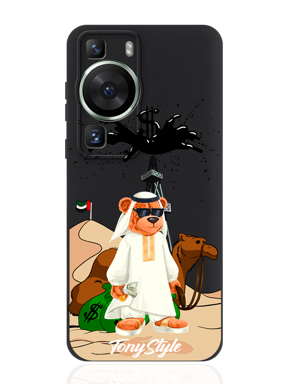 

Чехол для смартфона Huawei P60 черный силиконовый Tony Style Дубай, Белый, Huawei