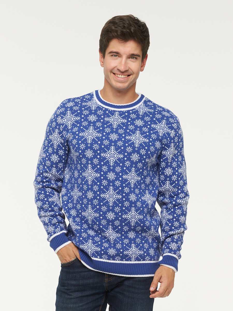 

Джемпер мужской 222-12325 VAY синий 56 RU, 222-12325